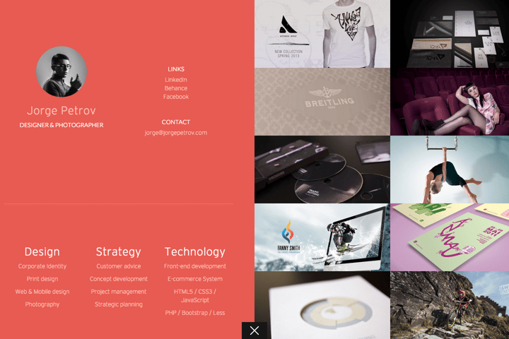 Jorge Petrov website preview